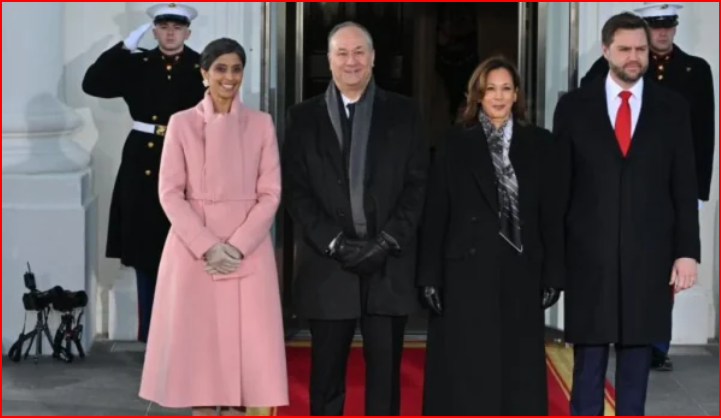 CEREMONIA/ Kamala Harris i uron mirëseardhjen zv.presidentit të ri, JD Vance