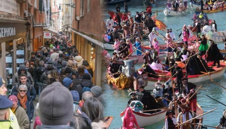 NISIN KARNAVALET/ Kaos në Venecia nga mbipopullimi me turistë
