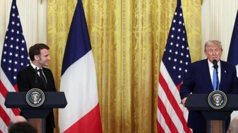 PËRFUNDON TAKIMI NË WASHINGTON/ Trump e Macron konferencë para mediave