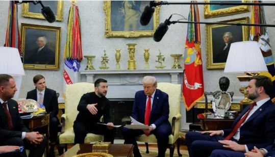 MARRËVESHJA SHBA-UKRAINË PËR MINERALET/ Dalin fotot e para nga takimi Trump-Zelensky në Shtëpinë e Bardhë