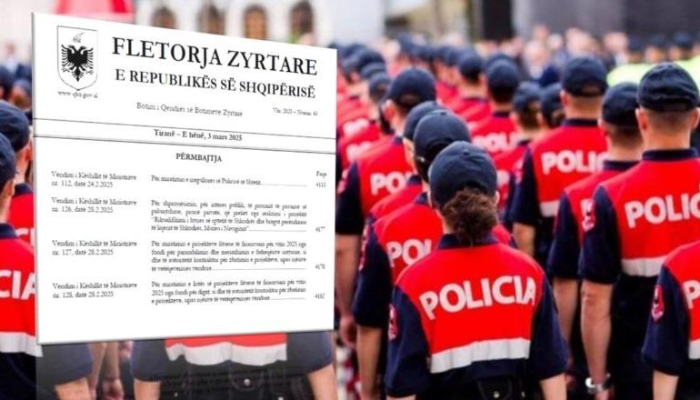 RREGULLORJA E RE E POLICISË SË SHTETIT/ Nga leja vjetore te shpërblimet dhe detyrat! Përveç shoqërimit, efektivit i shtohet e drejta e ndalimit
