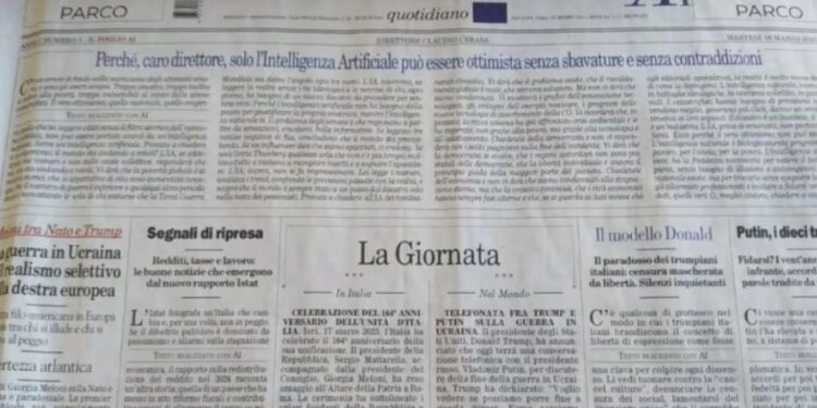 QINDRA GAZETARË NË RREZIK PËR VENDIN E PUNËS/ Del gazeta e krijuar nga Inteligjenca Artificiale