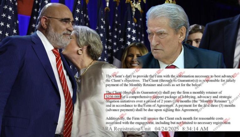 DOKUMENTI/ Zbulohet kontrata e lobimit 6 milionë dollarë e Flamur Nokës dhe Berishës me njerëzit e afërt të Trump për fushatë! E përfshirë edhe bashkëpunëtorja e LaCivita