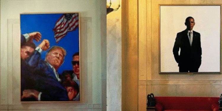 TRUMP LARGON PORTRETIN E OBAMËS/ E zëvendëson me një pikturë të tij pas tentativës për vrasje