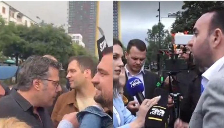 SULMUAN MEDIAT GJATË PROTESTËS SË PD/ Policia çon në SPAK Edi Palokën dhe Klevis Balliun