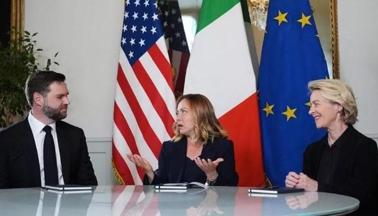 TARIFAT DOGANORE TË TRUMP/ Meloni pret Vance dhe Von der Leyen: Roli i Italisë është të ndihmojë dialogun mes SHBA-së dhe BE-së