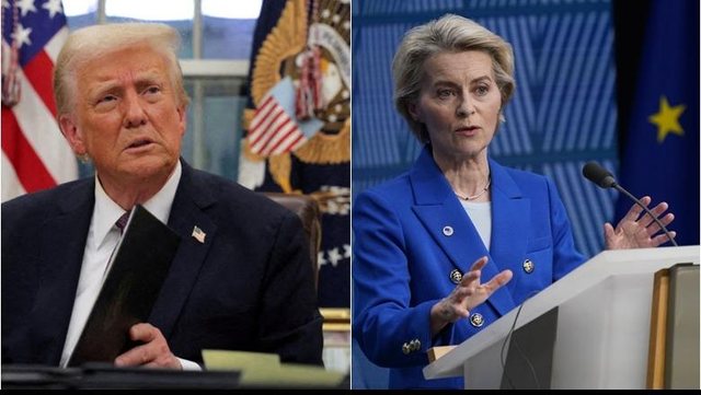 TARIFAT/ Trump njofton përparim në bisedimet tregtare me BE-në: Së shpejti do të ketë një takim