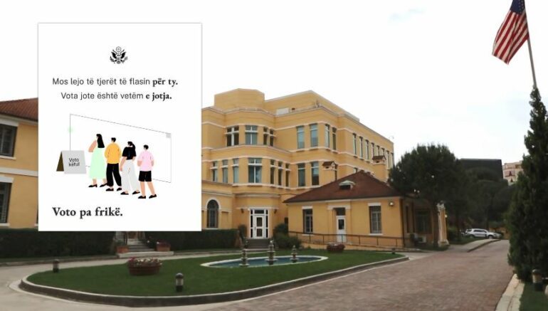 KATËR DITË PARA ZGJEDHJEVE/ Ambasada e SHBA mesazh qytetarëve: Votoni pa frikë, mos lejo të tjerët të flasin për ty