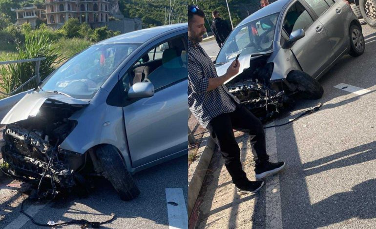 E FRIKSHME/ Aksident i rëndë në aksin rrugor Lin-Pogradec, makina përplaset me autobuzin (PAMJET)