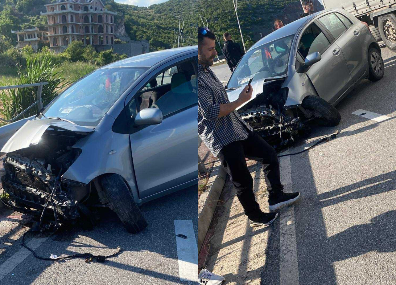 E FRIKSHME/ Aksident i rëndë në aksin rrugor Lin-Pogradec, makina përplaset me autobuzin (PAMJET)