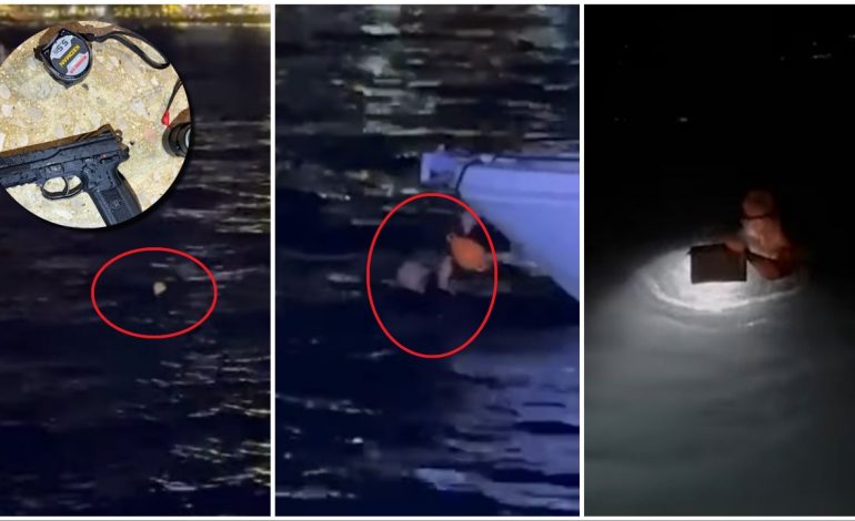 AKSIONI NË SARANDË/ Momenti kur Endri Doku u hodh në det për t’u arratisur nga policia (VIDEO)