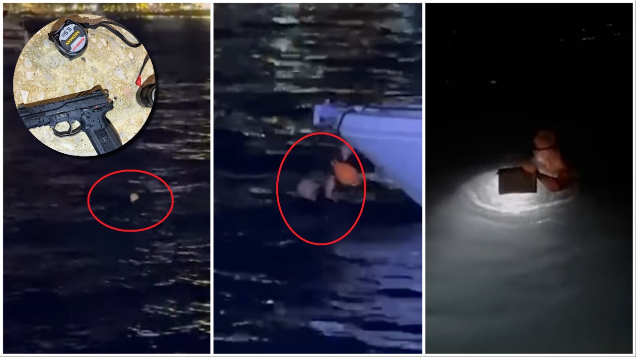 AKSIONI NË SARANDË/ Momenti kur Endri Doku u hodh në det për t’u arratisur nga policia (VIDEO)