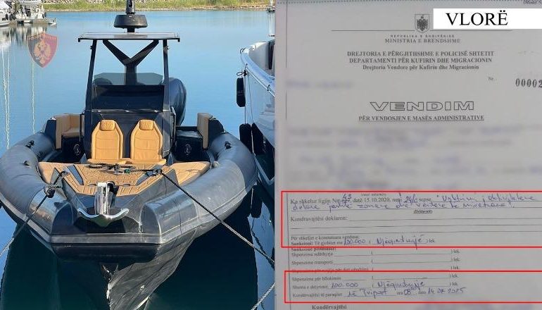 NDODH NË VLORË/ Rrezikoi jetën e pushuesve duke lundruar me gomone brenda perimetrit të sigurisë, gjobitet me 1 mln lekë drejtuesi