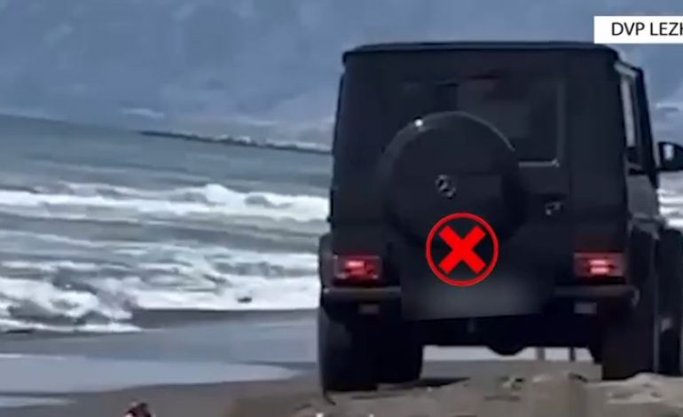 VIDEOLAJM/ Me G-Class në breg të detit, 23-vjeçari ndëshkohet me 50 mijë lekë gjobë