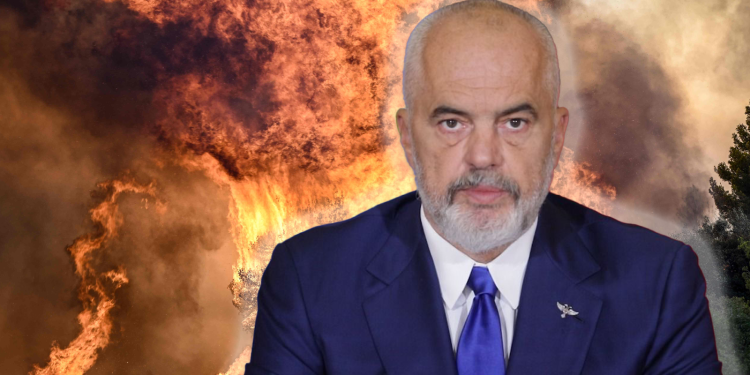 “ZJARRËVËNËSIT DO TË MARRIN DËNIMIN MË TË MADH”/ Reagon Rama: Faleminderit atyre që po rrezikojnë jetën për të shuar flakët