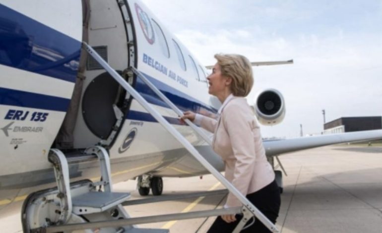 INCIDENT NË AJËR ME AVIONIN E URSULA VON DER LEYEN/ Rusët i bllokojnë GPS. Pilotët ulen në pistën bullgare duke përdorur…