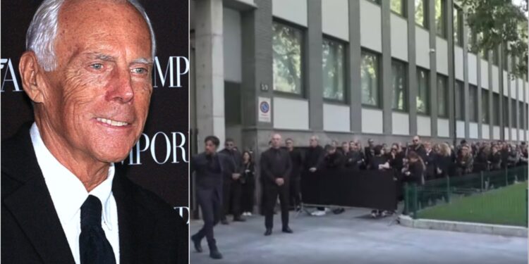 FUNERALI I GIORGIO ARMANI/ Qindra qytetarë në radhë për t’i dhënë lamtumirën e fundit