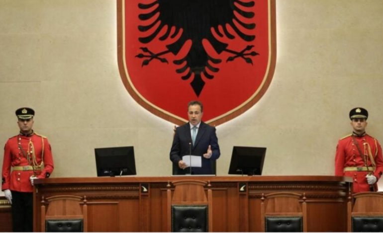 KUVEND/ Betohet kryeparlamentari Niko Peleshi: Nder dhe përgjegjësi për të shërbyer në këtë moment historik, në rrugën drejt BE-së