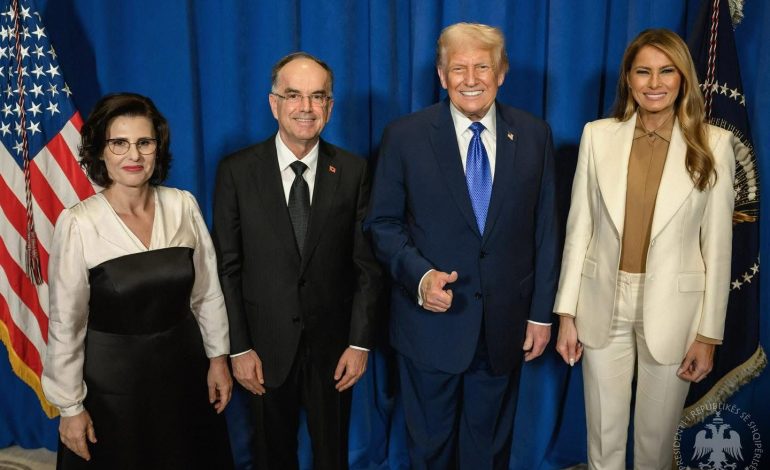 FOTOLAJM/ Presidenti Begaj takohet me Presidentin Trump gjatë vizitës në SHBA