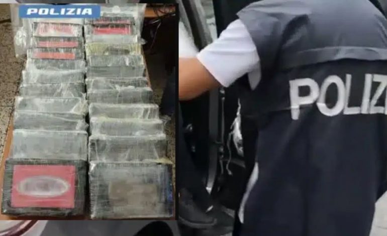 NDODH NË ITALI/ E tradhtoi sjellja gjatë kontrollit, 47-vjeçari shqiptar kapet me mbi 27 kg kokainë