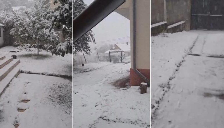 VIDEOLAJM/ Bie bora e parë në Kukës! Zbardhet Shishtaveci