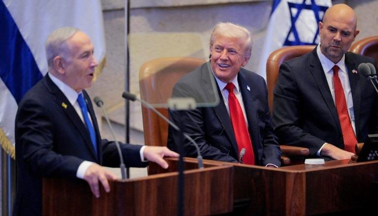 HAMASI LIRON 20 PENGJET IZRAELITE/ Trump në Knesset: Nis epoka e artë për Lindjen e Mesme! Netanyahu: Je miku më i madh i Izraelit