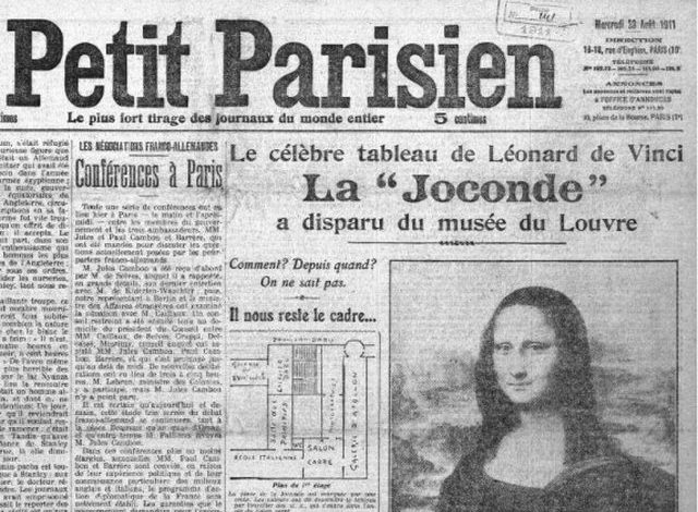 PRECEDENTI: Vjedhja e Mona Lisa-s në vitin 1911 e bëri pikturën edhe më të famshme