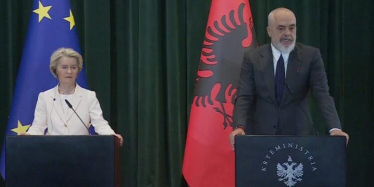 RRUGA DREJT BE/ Rama: Faleminderit Ursula von der Leyen për rikthimin në Tiranë me mbështetjen e palëkundur për Shqipërinë