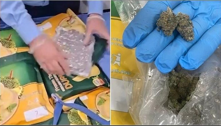 TRAFIK DROGE NGA TAJLANDA NË SHQIPËRI/ Tentuan të fusnin 61 kg kanabis në Rinas, arrestohen dy kinezë