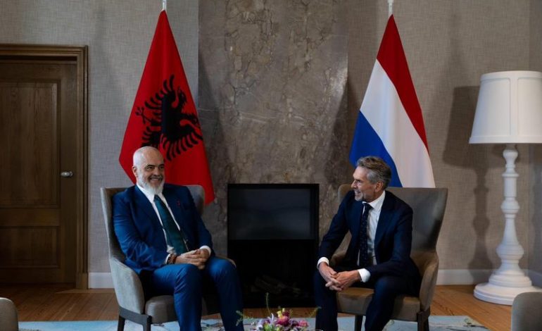 RAMA NË HAGË/ Pritet nga kryeministri holandez: Folëm për marrëveshjen e partneritetit strategjik mes dy vendeve