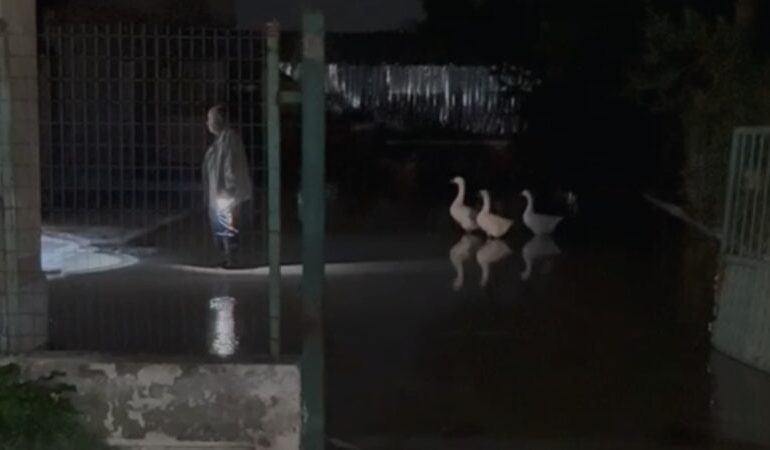MOTI I KEQ PËRFSHIU VENDIN/ Rritet ndjeshëm niveli i lumit Vjosa, rrezikohet dalja nga shtrati