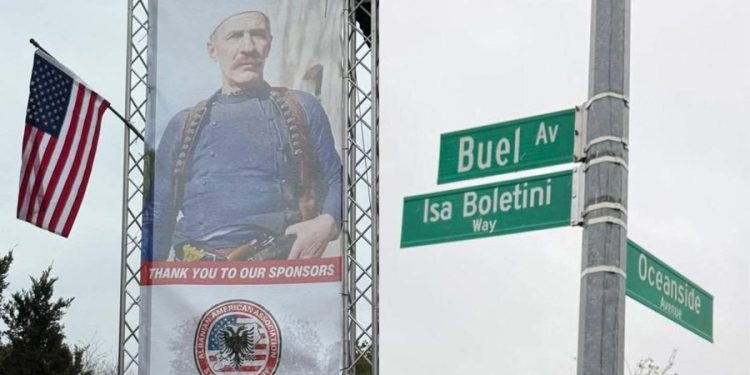 FOTOLAJM/ Rruga në Nju-Jork merr emrin “Isa Boletini” me rastin e 113-vjetorit të Pavarësisë
