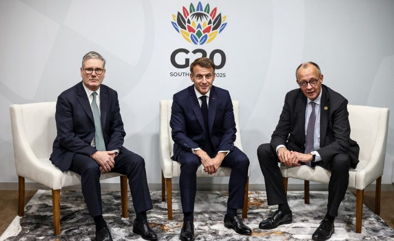 ZELENSKY NESËR NË LONDËR/ Starmer bën bashkë edhe aleatët e Kievit, Macron e Merz