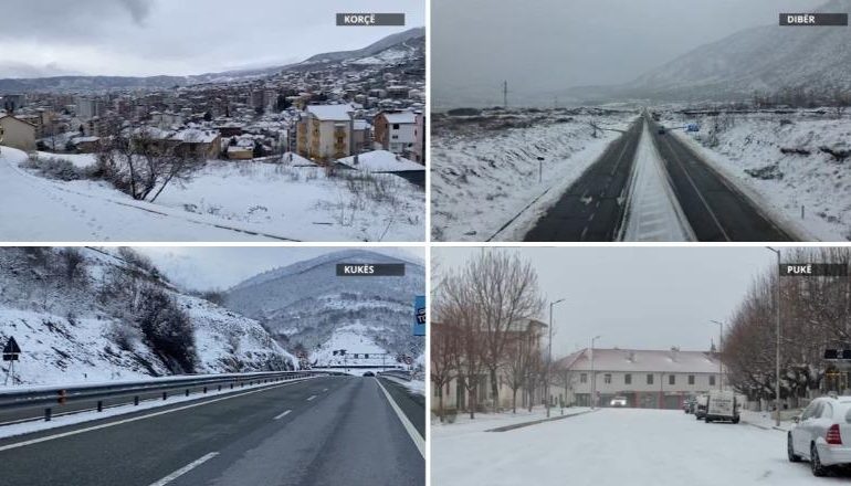 I FTOHTI MBËRTHEN VENDIN/ Stuhia e dëborës sjell probleme në rrugë e energji! Drejt Dardhës vetëm me zinxhirë, kujdes në Rrugën e Kombit dhe Rrugën e Arbrit