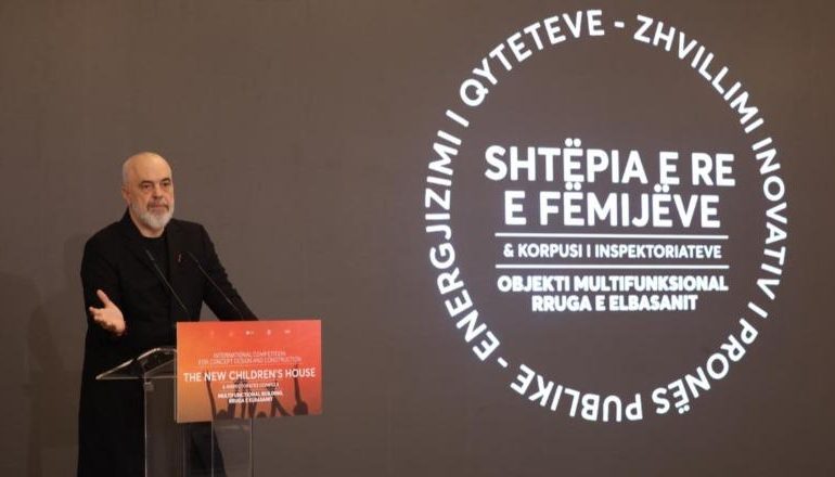 KONKURSI PËR SHTËPINË E FËMIJËS DHE KOMPLEKSIN E INSPEKTORËVE/ Rama: Sot u japim rrugë dy drejtimeve të reja për të ardhmen