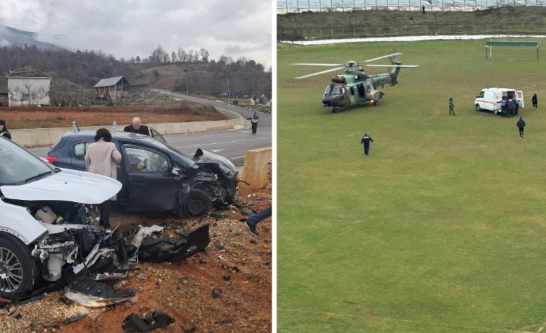 AKSIDENT I RËNDË NË AFËRSI TË DIBRËS/ Çifti i bashkëshortëve transportohet me helikopter drejt Tiranës