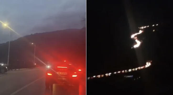 VIDEOLAJM/ Trafik kilometrik në Përrenjas-Elbasan, mijëra qytetarë bllokohen në temperatura -0