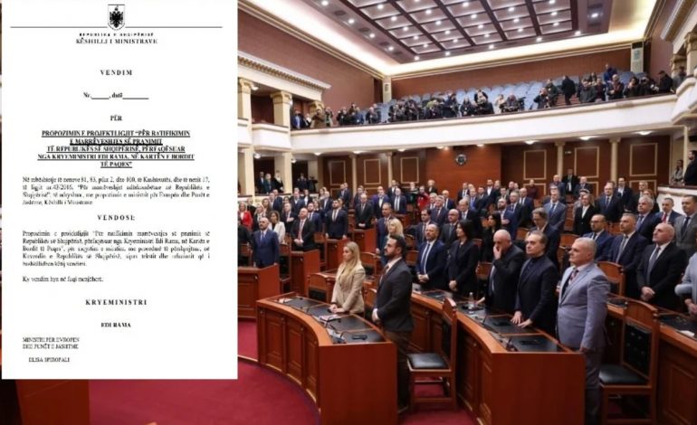 QEVERIA MIRATON ADRERIMIN E SHQIPËRISË NË BORDIN E PAQES/ Zbardhet marrëveshja që pritet të votohet sot në Kuvend