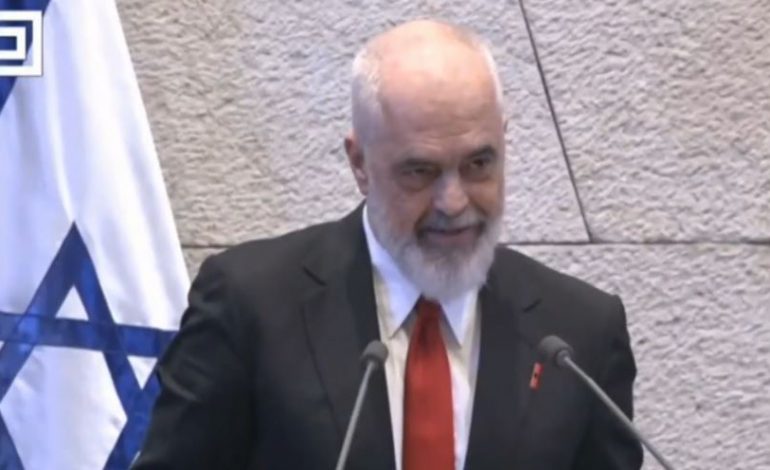 “JAM I DYTI PAS TRUMP, QË MBAJ FJALIMIN KËTU”/ Rama në Knesset-in izraelit: Xhelati në Gaza është Hamasi dhe askush tjetër, duhet të çarmatosen