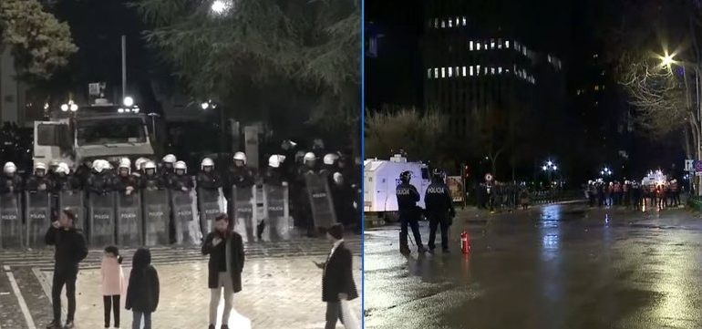 TENSIONET NË PROTESTËN E OPOZITËS/ Policia shoqëron 25 persona