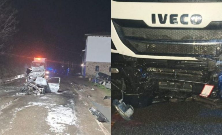 AKSIDENTI I RËNDË I MERR JETËN SHQIPTARIT NË ITALI/ Makina shpërthen në flakë pas përplasjes me kamionin