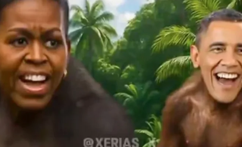 TRUMP SHPËRNDAN VIDEON E PAZAKONTË/ Barack dhe Michelle Obama shfaqen si majmunë