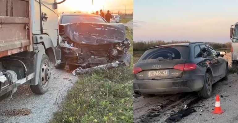 PAMJET/ Aksident në Fier, “Audi” përplaset me kamionçinën, tre të plagosur