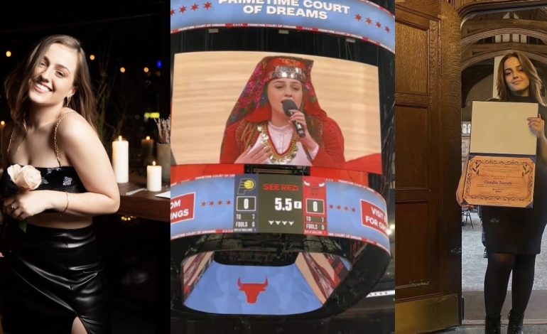 INTERVISTA EKSKLUZIVE/ “Jam mirënjohëse…” Kush është Camilla Nameti, shqiptarja që këndoi në sfidën e NBA mes Chicago Bull–Indiana Pacers
