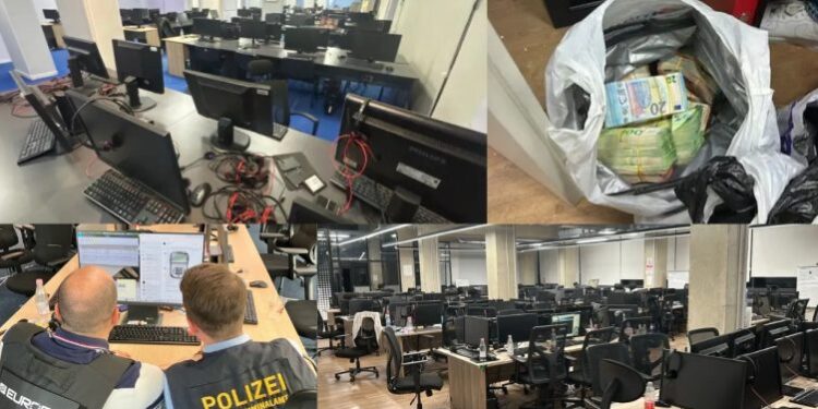 THASË TË MBUSHUR ME EURO/ Europol nxjerr pamjet nga aksioni i call center-ave në Tiranë