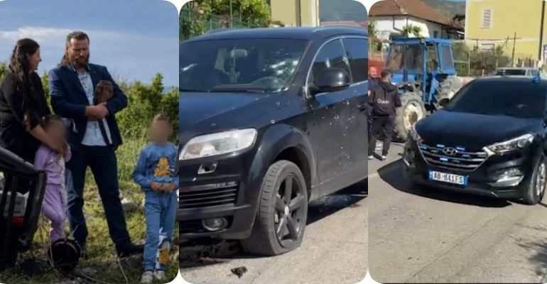 BURRË E GRUA U VRANË NË ATENTAT/ Makina u godit me mbi 30 plumba në ecje, mbërrijnë me urgjencë nga Tirana specialistë të krimeve