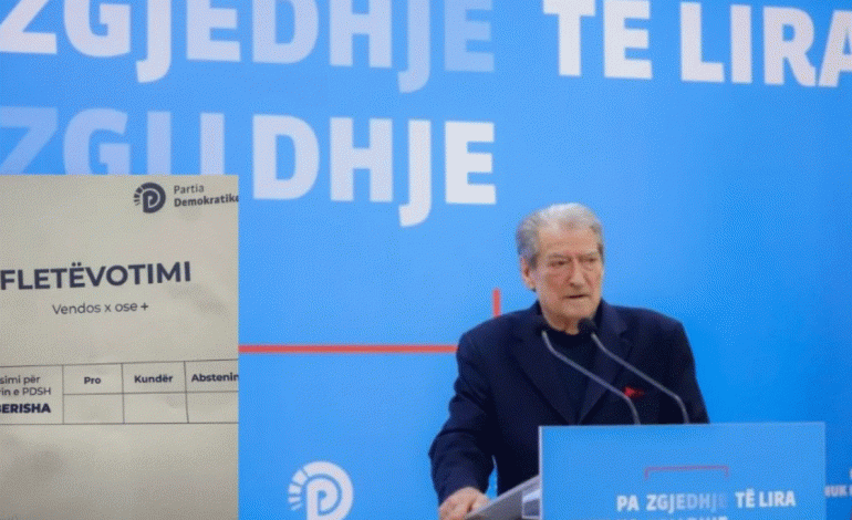 REZULTATET/ Referendumi në PD, Berisha rikonfirmohet me mbi 90% të votave