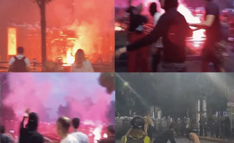 TUBIM NË SERBI/ Përplasje të dhunshme mes protestuesve dhe policëve, rrugët e Beogradit për disa orë në kaos