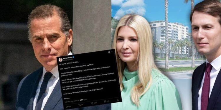 “PO NDËRTOJNË PARAJSË PRIVATE NË SHQIPËRI”/ Djali i Joe Biden sulmon familjen Trump dhe përmend projektin e Zvërnecit