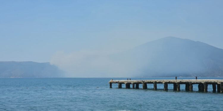 ZJARR NË RIVIERËN E KARABURUNIT/ Flakët përfshijnë një sipërfaqe të konsiderueshme kullotash